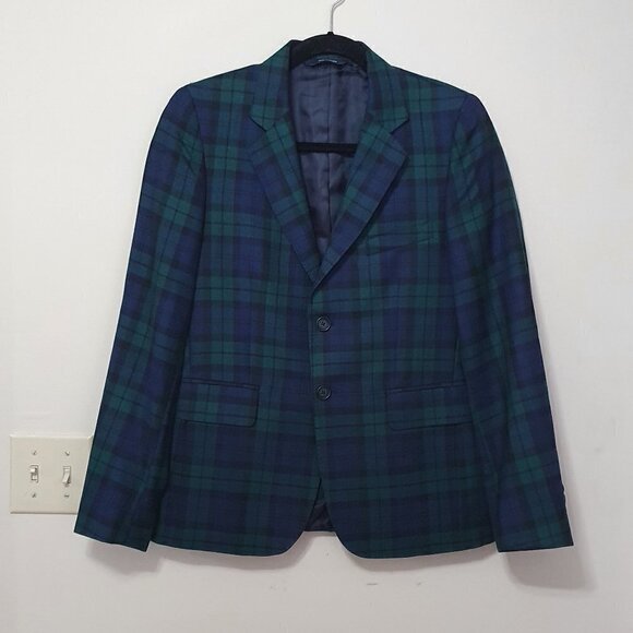 NEW Brooks Brothers 100% Wool Plaid Blazer Jacket - Picture 3 of 10